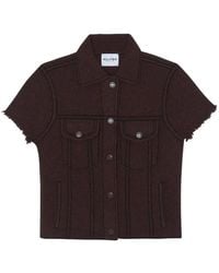 Kujten - Jessinda Raw-Cut Short-Sleeve Shirt - Lyst