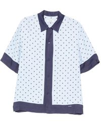 Sandro - Overhemd Met Monogram-Print - Lyst