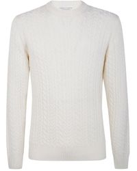 FILIPPO DE LAURENTIIS - Cable-Knit Merino-Wool Sweater - Lyst