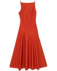 Adam Lippes - Ren Midi Dress - Lyst