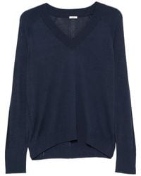 JOSEPH - T-Shirt Gallow À Col V Et Manches Longues - Lyst