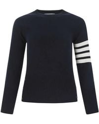 Thom Browne - Striped Sleeve Sweater - Lyst