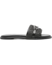 MICHAEL Michael Kors - Woven Upper Mules With Metallic Accent - Lyst