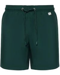MC2 Saint Barth - Drawstring-Waist Logo-Patch Swim Shorts - Lyst