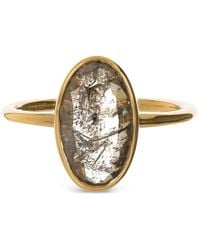 Nimo With Love - 18K Diamond Skinny Ring - Lyst