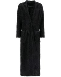 Herno - Abrigo Con Botones De Punto - Lyst