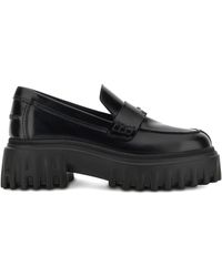 Hogan - Leather Loafers - Lyst