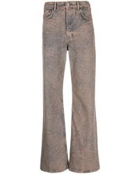 Acne Studios - Ausgestellte Jeans mit Logo-Patch - Lyst