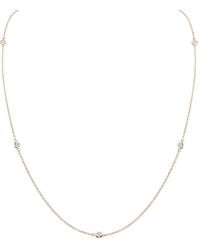 Pragnell - 18Kt Rose Sundance Diamond Necklace - Lyst