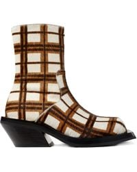 CAMPERLAB - Quetal Checked Ankle Boots - Lyst