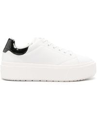 Calvin Klein - Low-top Leather Sneakers - Lyst