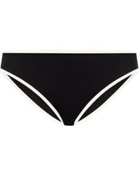 Loulou de Saison - Sofia Contrast-Trim Bikini Bottoms - Lyst