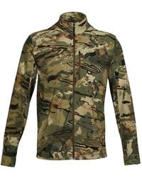 Under Armour - Camo Zip-Up Jacket - Lyst