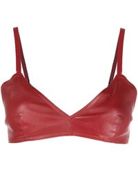 The Mannei - Sierra Leather Cropped Tank Top - Lyst