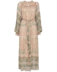 Zimmermann - Momentum Rouleau Billow Paisley-Print Maxi Dress - Lyst
