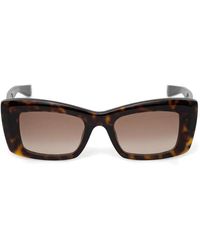 McQueen - Rectangle-Frame Sunglasses - Lyst