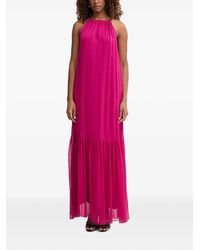Haveone - Halterneck Tiered Maxi Dress - Lyst