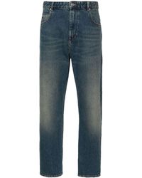 Isabel Marant - Logo-patch Tapered Jeans - Lyst