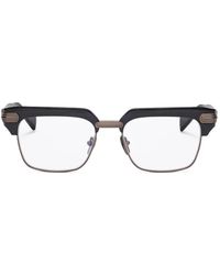 Balmain - Brille Mit Eckigem Gestell - Lyst
