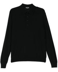 Tom Ford - Long-Sleeve Polo Shirt - Lyst
