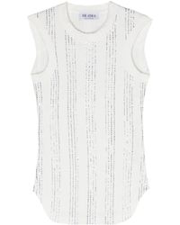The Attico - Top sin mangas Reese con detalles de cristal - Lyst