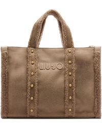 Liu Jo - Large Studded Tote Bag - Lyst
