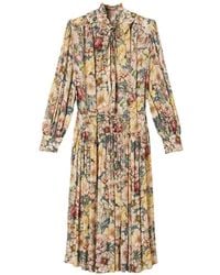 Twinset - Long Crépon Floral Dress - Lyst