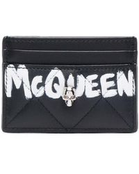 Alexander McQueen - Porte-cartes McQueen Graffiti - Lyst