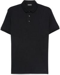 Emporio Armani - Cotton Short-Sleeve Polo Shirt - Lyst