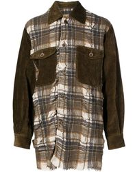 Uma Wang - Juan Panelled Plaid Jacket - Lyst