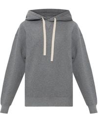 Jil Sander - Logo-Print Drawstring Hoodie - Lyst