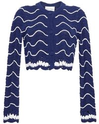 Cara Cara - Louise Wave-Knit Cardigan - Lyst