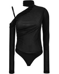Versace Jeans Couture - High-Neck Bodysuit - Lyst