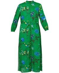 Erdem - フローラル ベルテッド ドレス - Lyst