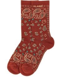 Alanui - Bandana Geribbelde Sokken - Lyst