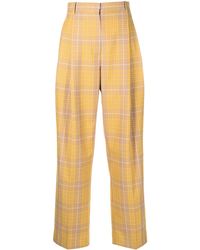 3.1 Phillip Lim - Plaid Jacquard Straight Leg Trousers - Lyst