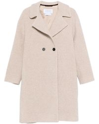 Harris Wharf London - Bouclé Double-Breasted Coat - Lyst