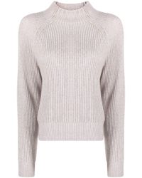 Allude - Mock Neck Cashmere Jumper - Lyst