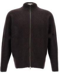 Drumohr - Zip-Up Lambswool Cardigan - Lyst
