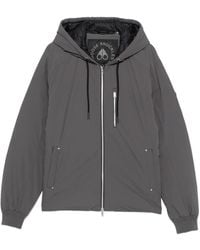 Moose Knuckles - Drawstring-Hooded Logo-Patch Jacket - Lyst