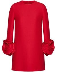 Valentino Garavani - Crepe Couture Short Dress - Lyst