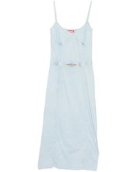 DIESEL - Midi Dress With Spaghetti Straps - Lyst