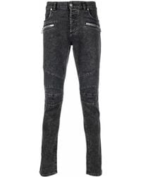 Balmain - Slim Logo Jeans - Lyst