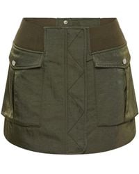 Dion Lee - Getailleerde Mini-Rok - Lyst