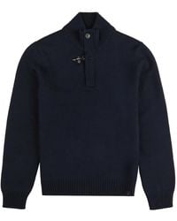 Fay - Elbow-Patch Sweater - Lyst