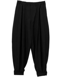 COMME DES GARÇON BLACK - Pleated Trousers - Lyst