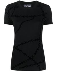 Versace Jeans Couture - Graphic-Print Crew-Neck T-Shirt - Lyst