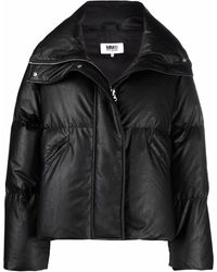 MM6 by Maison Martin Margiela - Cropped Down Jacket - Lyst
