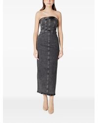 Ichi - Robe-Bustier À Coupe Mi-Longue - Lyst