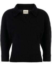 KHAITE - Cashmere Polo Shirt - Lyst